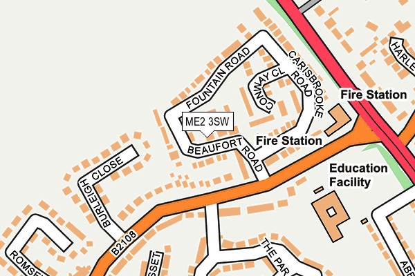 ME2 3SW map - OS OpenMap – Local (Ordnance Survey)