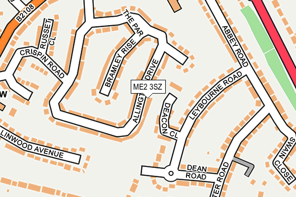 ME2 3SZ map - OS OpenMap – Local (Ordnance Survey)