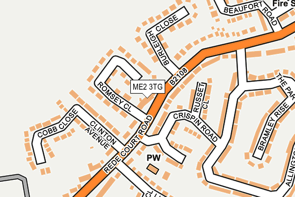 ME2 3TG map - OS OpenMap – Local (Ordnance Survey)