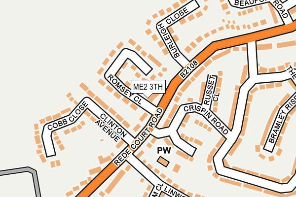 ME2 3TH map - OS OpenMap – Local (Ordnance Survey)