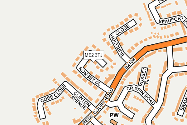 ME2 3TJ map - OS OpenMap – Local (Ordnance Survey)