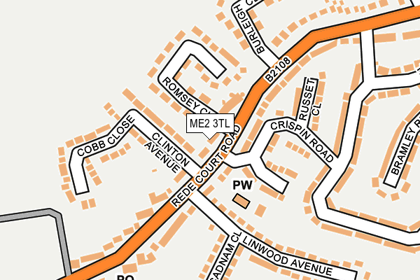 ME2 3TL map - OS OpenMap – Local (Ordnance Survey)