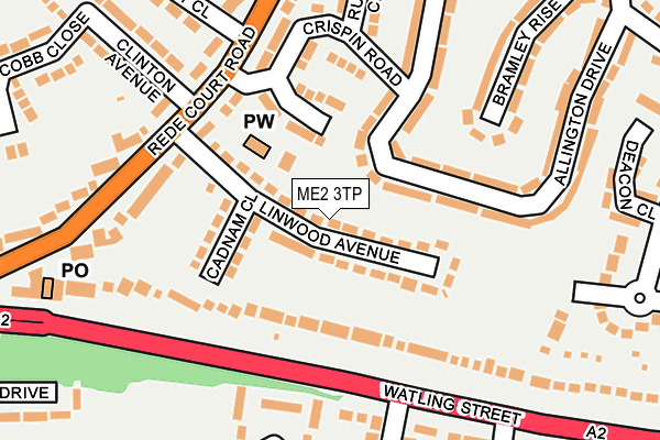 ME2 3TP map - OS OpenMap – Local (Ordnance Survey)