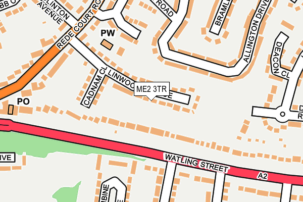 ME2 3TR map - OS OpenMap – Local (Ordnance Survey)