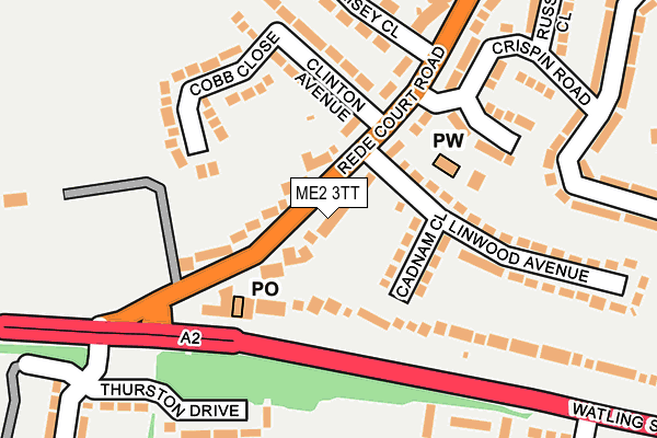 ME2 3TT map - OS OpenMap – Local (Ordnance Survey)