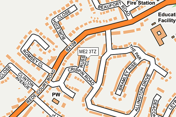 ME2 3TZ map - OS OpenMap – Local (Ordnance Survey)