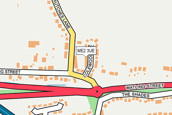 ME2 3UE map - OS OpenMap – Local (Ordnance Survey)