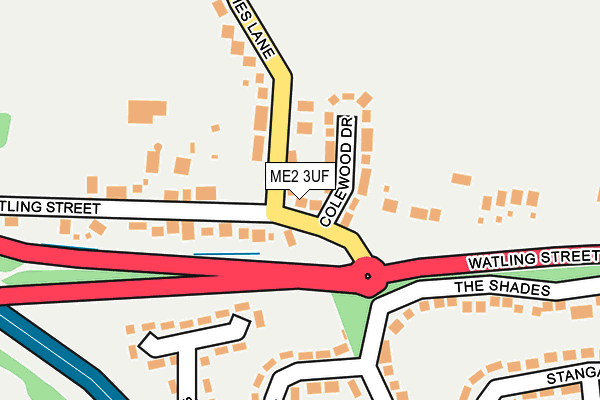 ME2 3UF map - OS OpenMap – Local (Ordnance Survey)