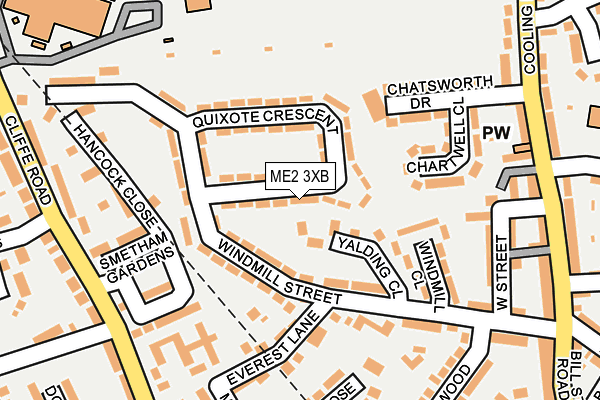 ME2 3XB map - OS OpenMap – Local (Ordnance Survey)