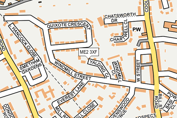 ME2 3XF map - OS OpenMap – Local (Ordnance Survey)