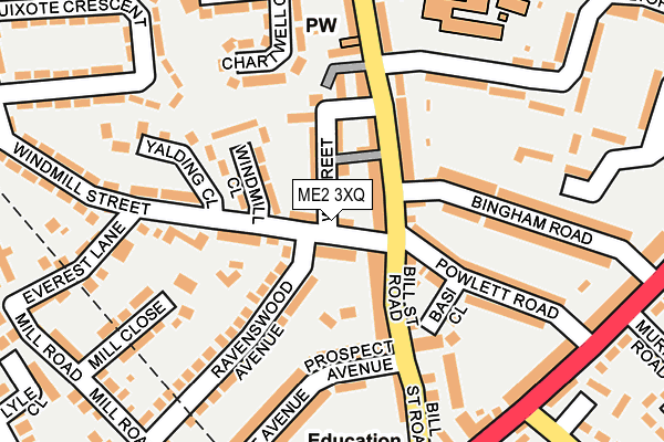 ME2 3XQ map - OS OpenMap – Local (Ordnance Survey)