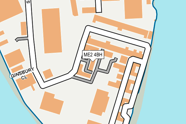 ME2 4BH map - OS OpenMap – Local (Ordnance Survey)