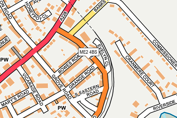 ME2 4BS map - OS OpenMap – Local (Ordnance Survey)
