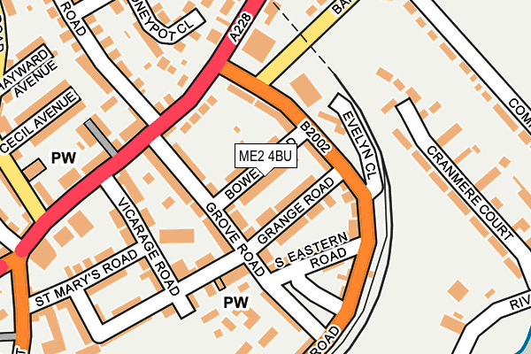 ME2 4BU map - OS OpenMap – Local (Ordnance Survey)