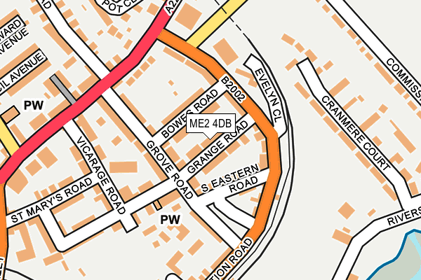 ME2 4DB map - OS OpenMap – Local (Ordnance Survey)