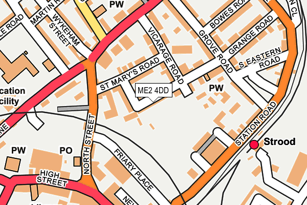 ME2 4DD map - OS OpenMap – Local (Ordnance Survey)