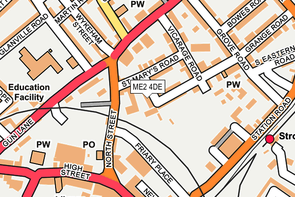 ME2 4DE map - OS OpenMap – Local (Ordnance Survey)