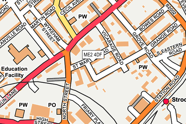 ME2 4DF map - OS OpenMap – Local (Ordnance Survey)