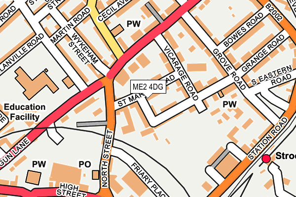 ME2 4DG map - OS OpenMap – Local (Ordnance Survey)