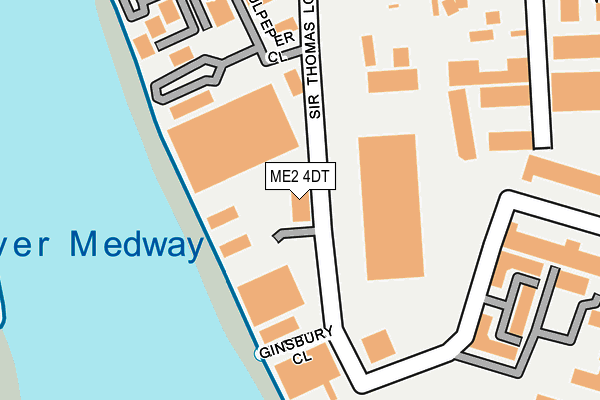 ME2 4DT map - OS OpenMap – Local (Ordnance Survey)