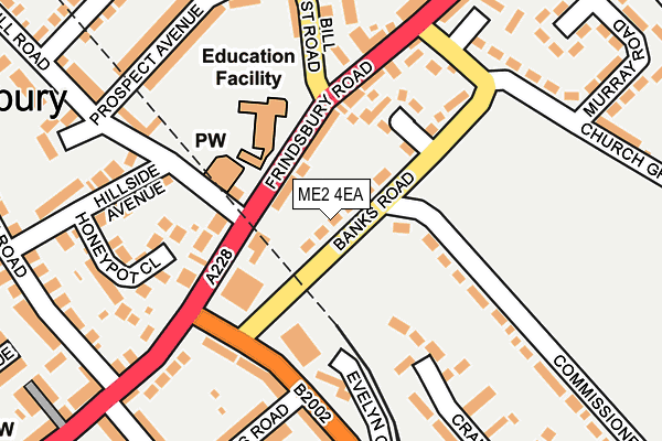 ME2 4EA map - OS OpenMap – Local (Ordnance Survey)