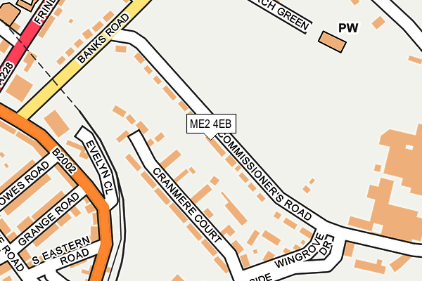 ME2 4EB map - OS OpenMap – Local (Ordnance Survey)