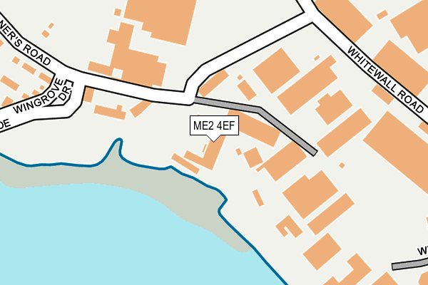 ME2 4EF map - OS OpenMap – Local (Ordnance Survey)