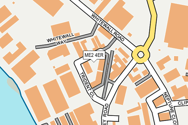 ME2 4ER map - OS OpenMap – Local (Ordnance Survey)