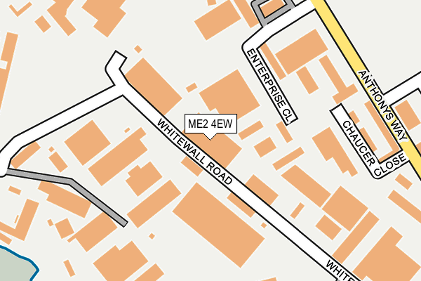 ME2 4EW map - OS OpenMap – Local (Ordnance Survey)