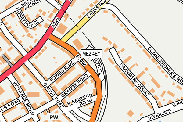 ME2 4EY map - OS OpenMap – Local (Ordnance Survey)