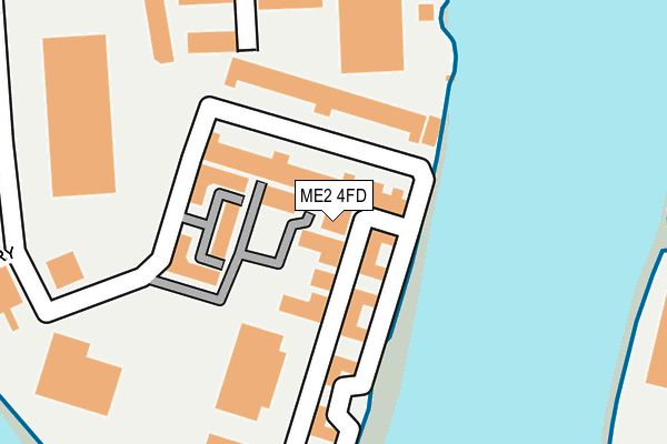 ME2 4FD map - OS OpenMap – Local (Ordnance Survey)