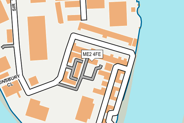 ME2 4FE map - OS OpenMap – Local (Ordnance Survey)