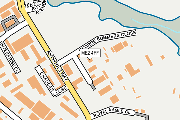 ME2 4FF map - OS OpenMap – Local (Ordnance Survey)