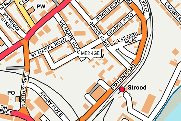 ME2 4GE map - OS OpenMap – Local (Ordnance Survey)