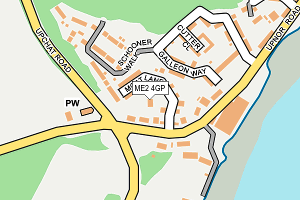 ME2 4GP map - OS OpenMap – Local (Ordnance Survey)