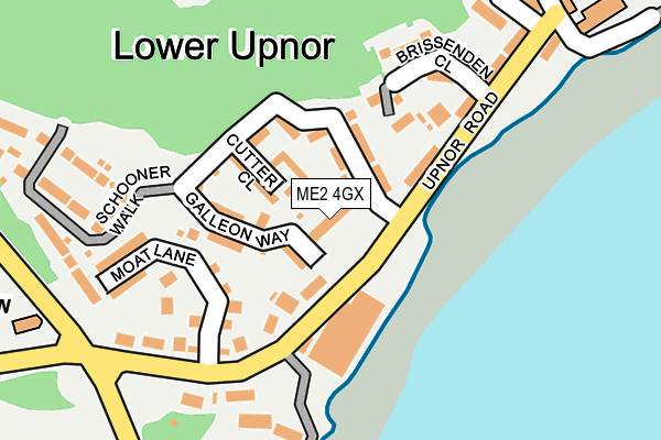 ME2 4GX map - OS OpenMap – Local (Ordnance Survey)