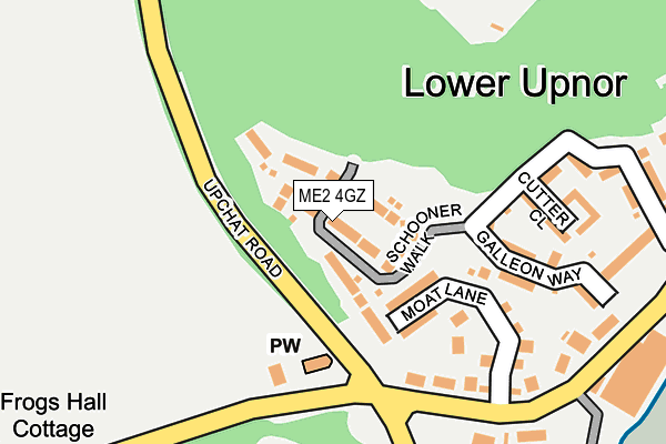 Map of UPNOR HILLVIEW PARKSIDE COMPANY LIMITED at local scale