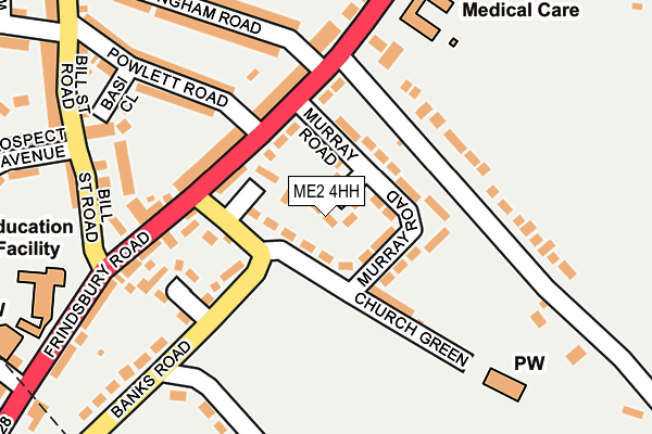 ME2 4HH map - OS OpenMap – Local (Ordnance Survey)
