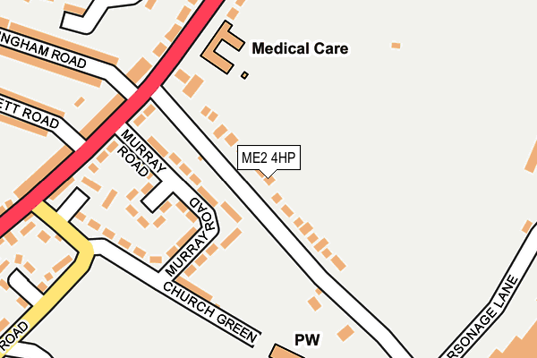 ME2 4HP map - OS OpenMap – Local (Ordnance Survey)