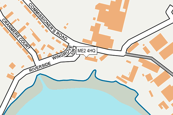 ME2 4HQ map - OS OpenMap – Local (Ordnance Survey)