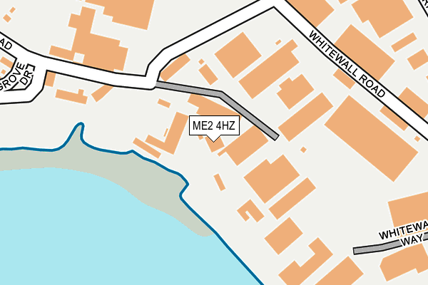 ME2 4HZ map - OS OpenMap – Local (Ordnance Survey)