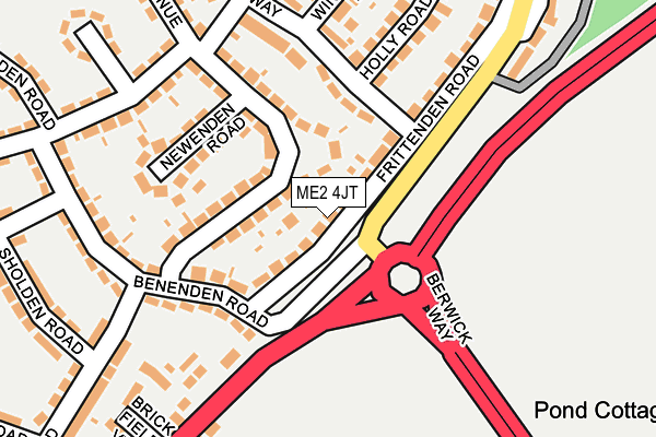 ME2 4JT map - OS OpenMap – Local (Ordnance Survey)
