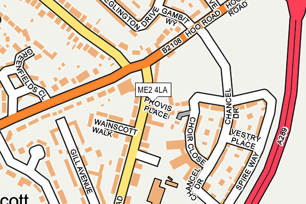 ME2 4LA map - OS OpenMap – Local (Ordnance Survey)