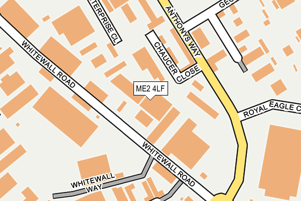 ME2 4LF map - OS OpenMap – Local (Ordnance Survey)
