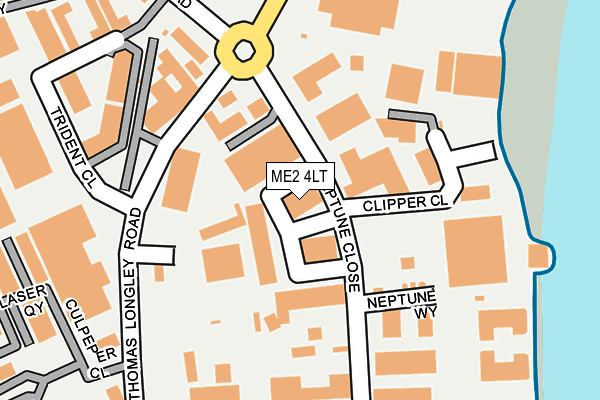 ME2 4LT map - OS OpenMap – Local (Ordnance Survey)