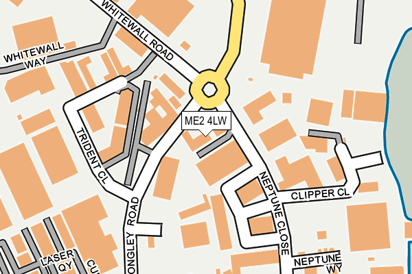 ME2 4LW map - OS OpenMap – Local (Ordnance Survey)