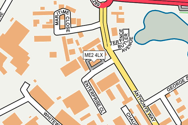 ME2 4LX map - OS OpenMap – Local (Ordnance Survey)