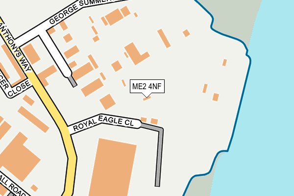 ME2 4NF map - OS OpenMap – Local (Ordnance Survey)
