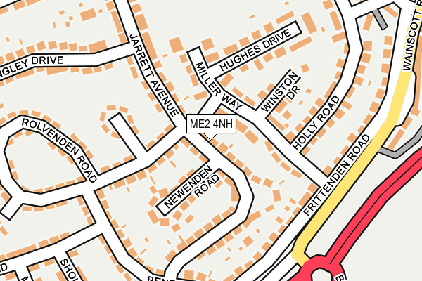 ME2 4NH map - OS OpenMap – Local (Ordnance Survey)