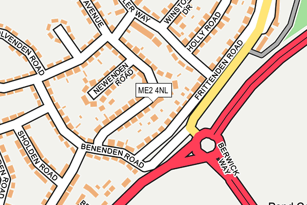 ME2 4NL map - OS OpenMap – Local (Ordnance Survey)